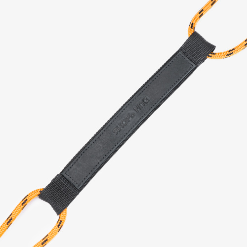 Сумка Якорь Форма черная / оранжевый с черным ремень фото 3