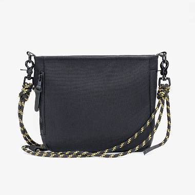 Сумка Якорь Форма черная / черный с желтым ремень