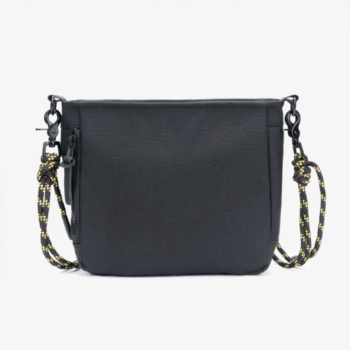 Сумка Якорь Форма черная / черный с желтым ремень фото 2