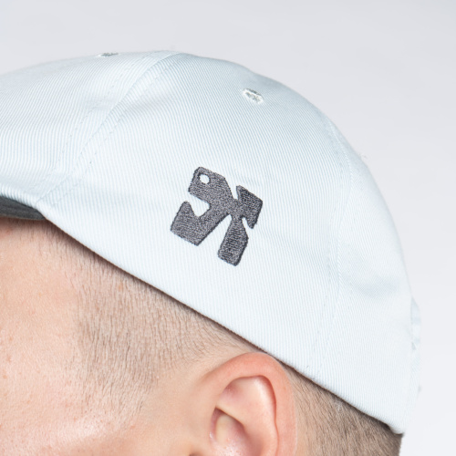 Кепка Дозорный 24 Голубой твил /  темно-серый велюр козырек фото 8