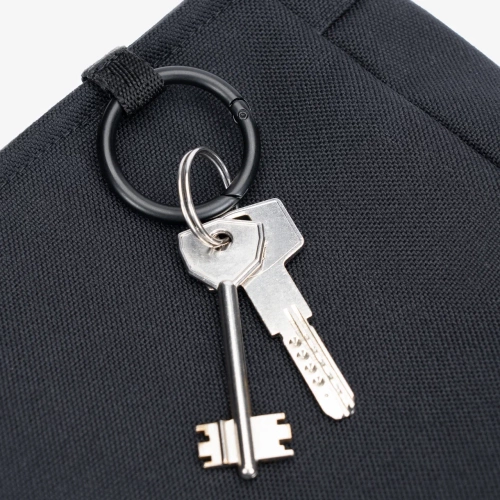 Сумка Якорь Форма черная / оранжевый с черным ремень фото 7