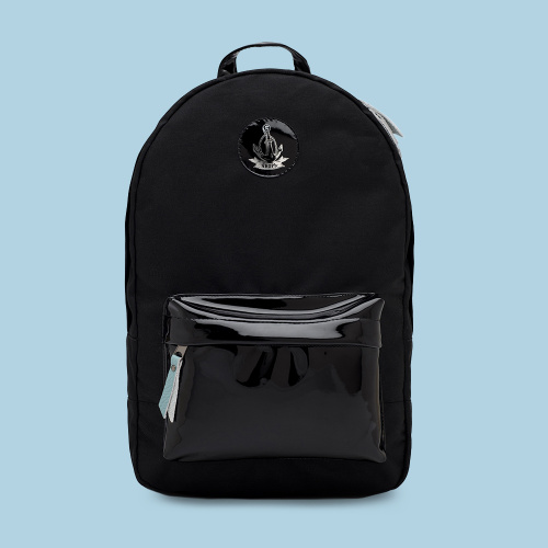 Малый бот Глэм черный / черный лак