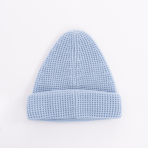 Шапка Вафелька светло-голубая фото 6