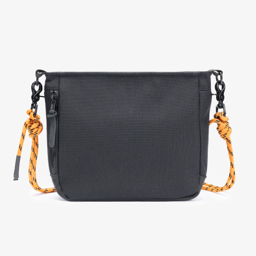 Сумка Якорь Форма черная / оранжевый с черным ремень фото 2