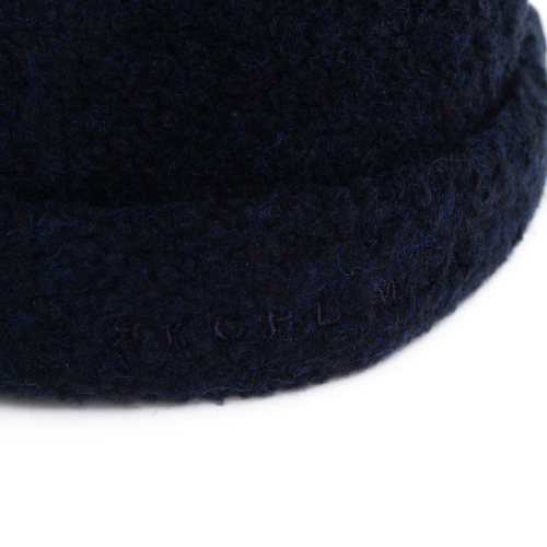 Докер Портовой пальтовый объемный черно-синий фото 2