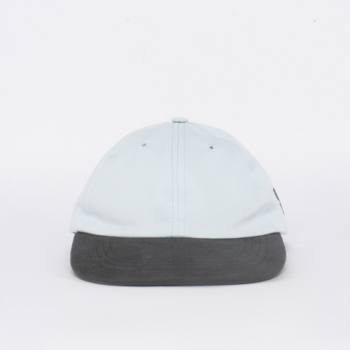 Кепка Дозорный 24 Голубой твил /  темно-серый велюр козырек фото 2