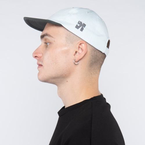 Кепка Дозорный 24 Голубой твил /  темно-серый велюр козырек фото 7