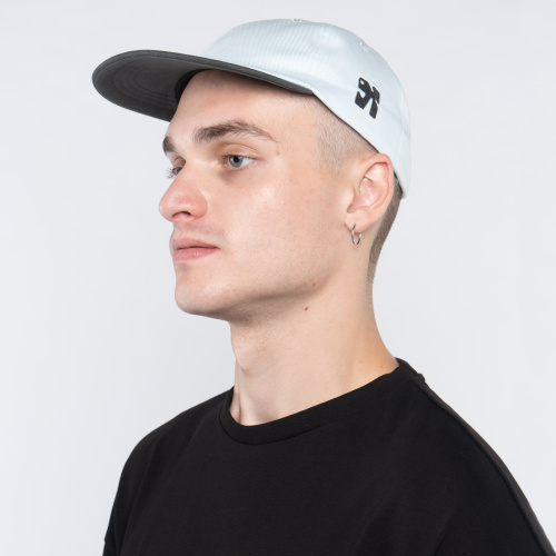 Кепка Дозорный 24 Голубой твил /  темно-серый велюр козырек фото 6